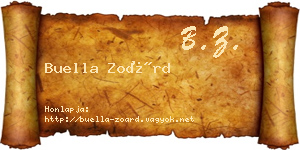 Buella Zoárd névjegykártya